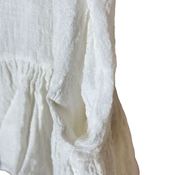 All That Remains Cotton Gauzy Midi Dress White Australian Sustainable AU12/US 8 - Picture 8 of 13